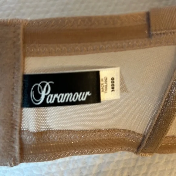 Paramour by Felina Marvelous Strapless Full Busted Neutral Underwire Bra 38DDD - Picture 8 of 13